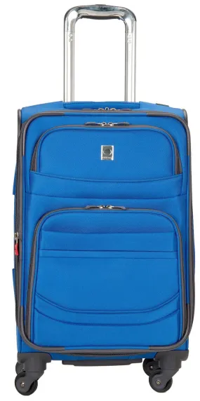 Delsey Luggage D-Lite Softside 21-Inch Carry-On Lightweight Expandable Spinner (Blue)