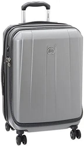 Delsey Luggage Helium Shadow 3.0 21 Inch Carry-On Exp. Spinner Suiter Trolley, Platinum, One Size