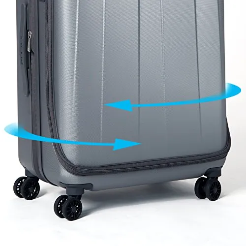 Delsey Luggage Helium Shadow 3.0 21 Inch Carry-On Exp. Spinner Suiter Trolley, Platinum, One Size