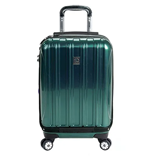 DELSEY Paris Delsey Luggage Helium Aero International Carry On Expandable Spinner Trolley 19\ (Teal)