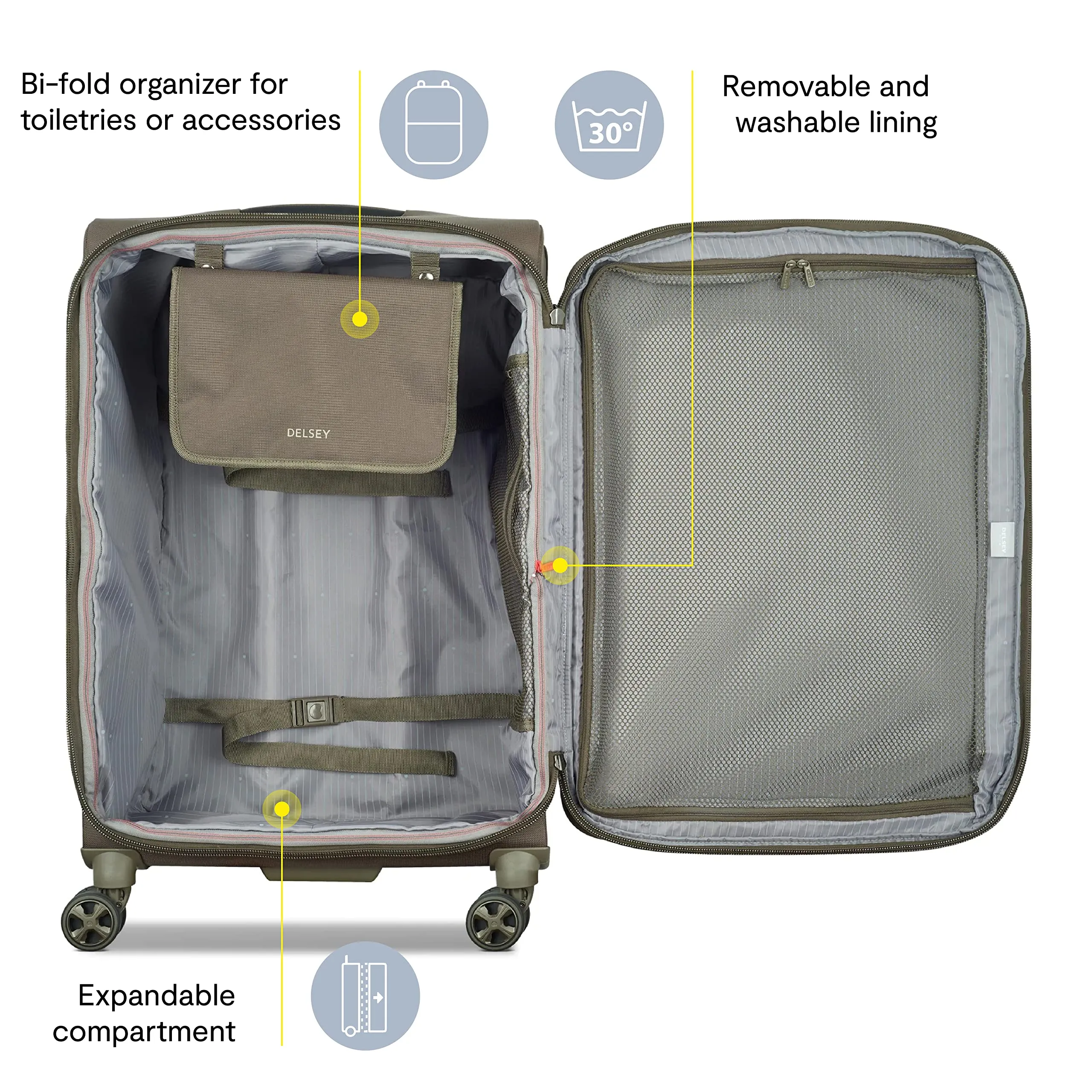 Delsey Paris Helium DLX Softside Expandable 25