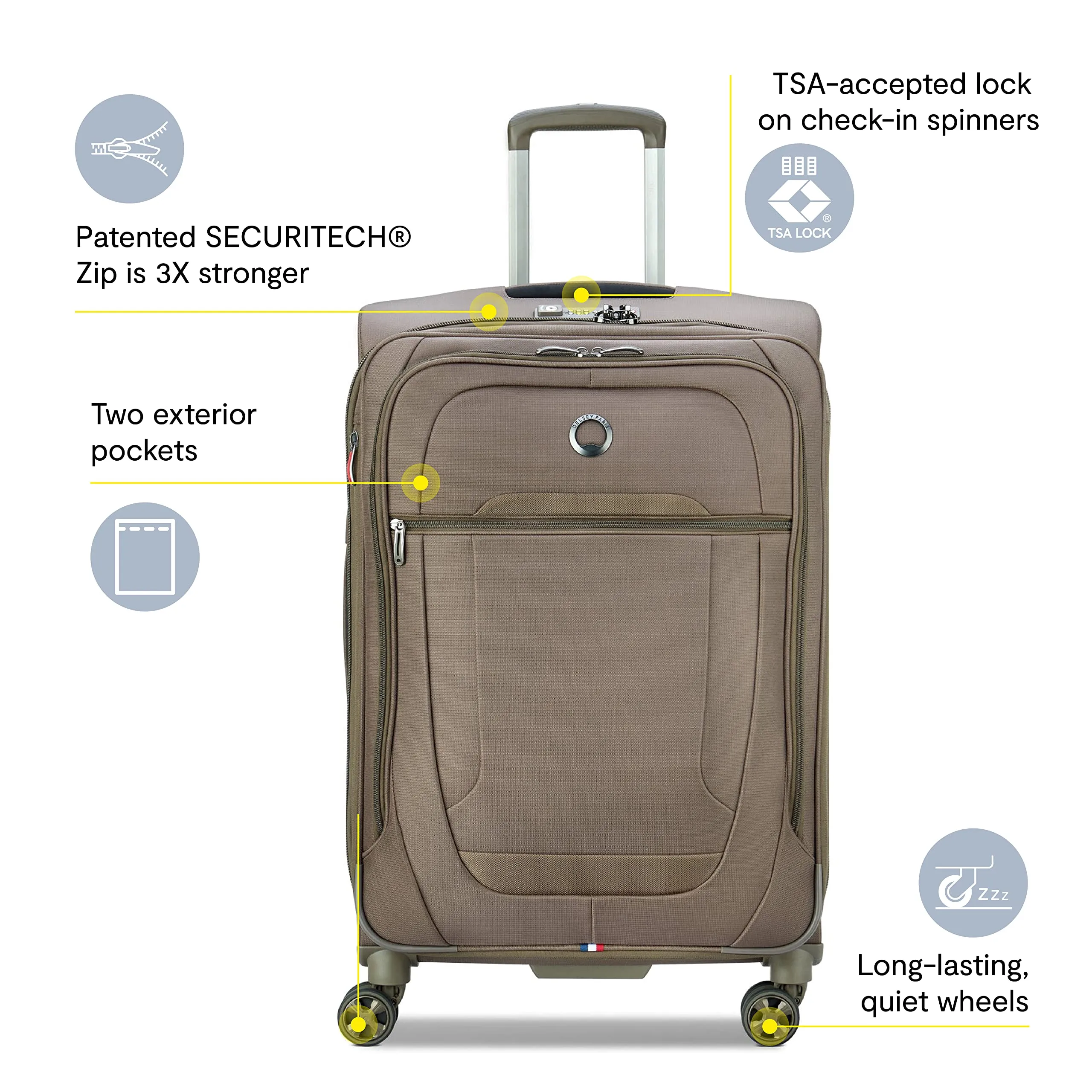 Delsey Paris Helium DLX Softside Expandable 25