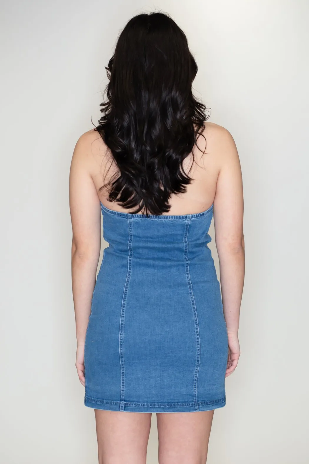 Denim Halter Dress