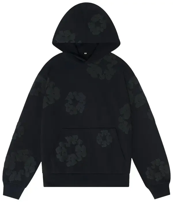 Denim Tears Cotton Wreath Hoodie Black/Black