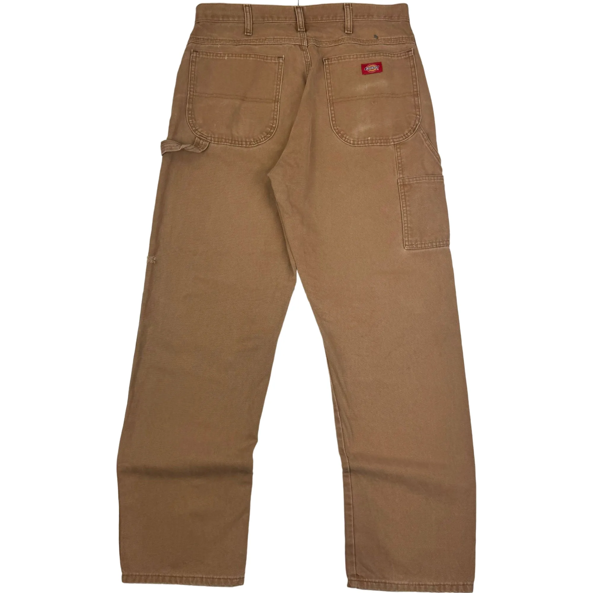 Dickies Distressed Workwear Carpenter Trousers Brown