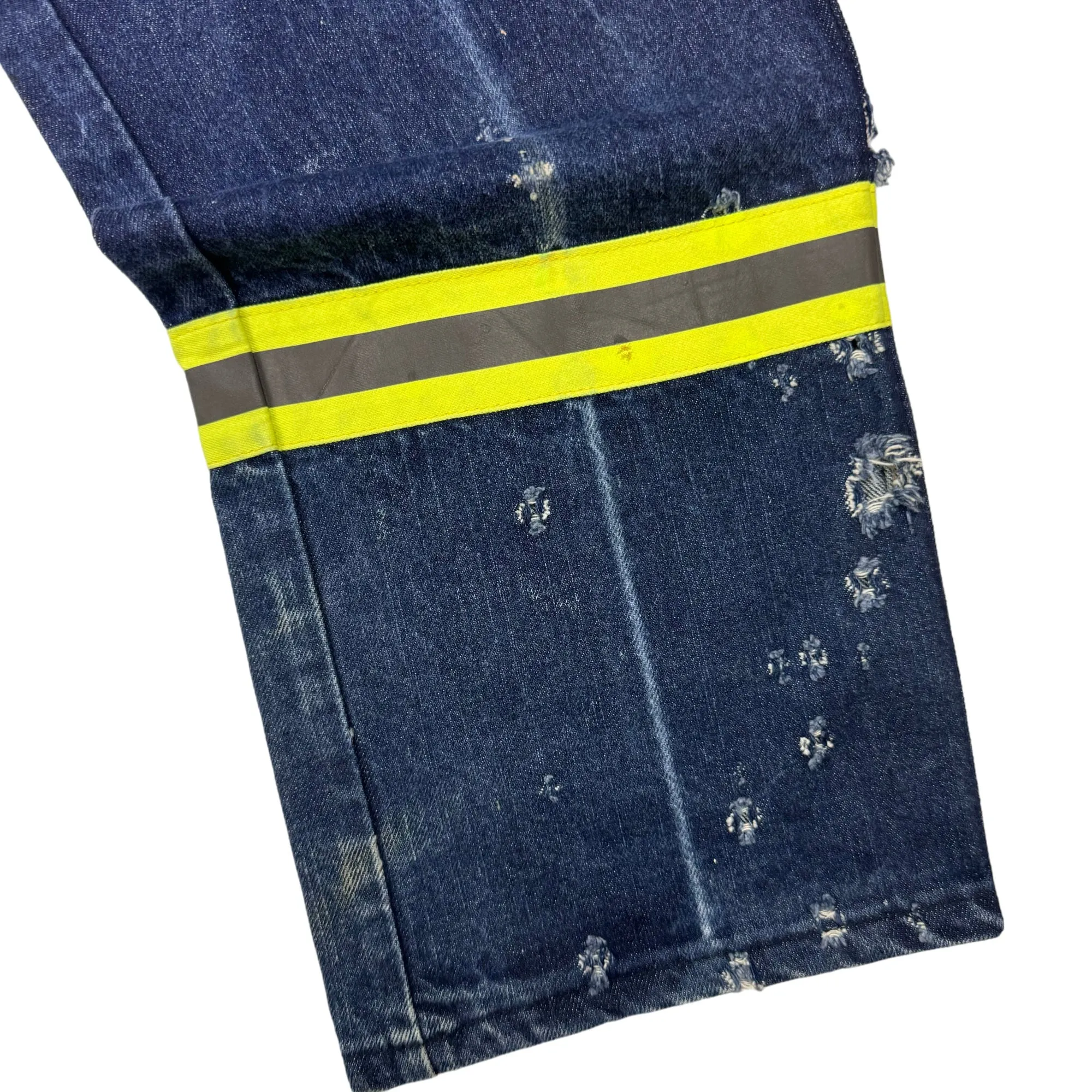 Dickies Flame Resistant Denim Workwear Carpenter Trousers Blue