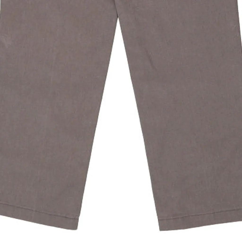 Dickies Trousers - 28W UK 8 Grey Cotton Blend