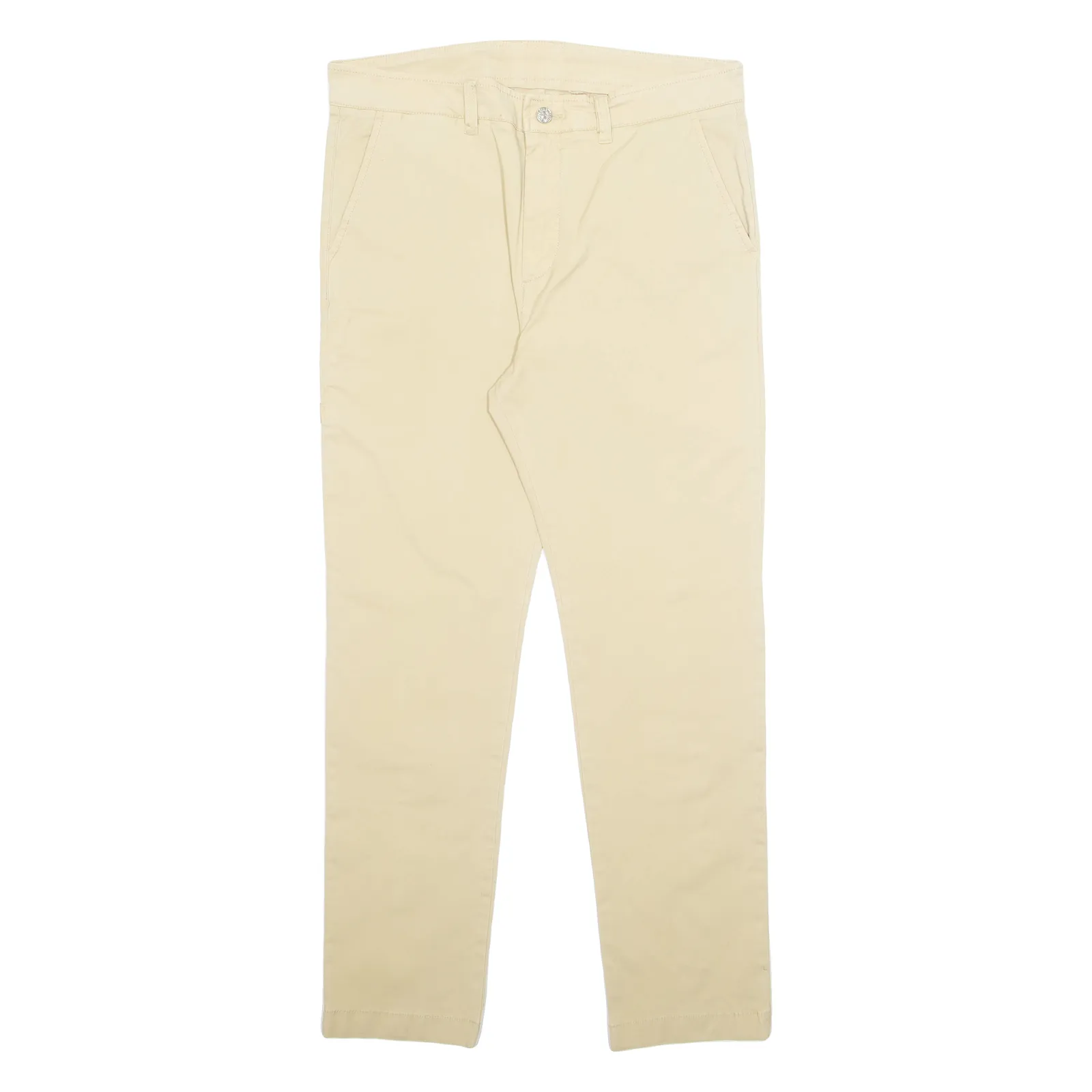 DIESEL Chino Mens Trousers Beige Regular Tapered W32 L28