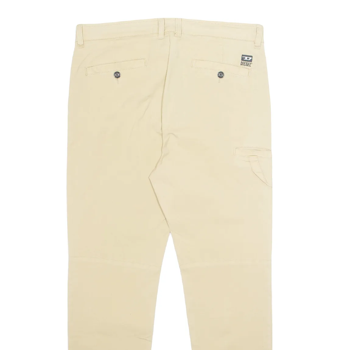 DIESEL Chino Mens Trousers Beige Regular Tapered W32 L28