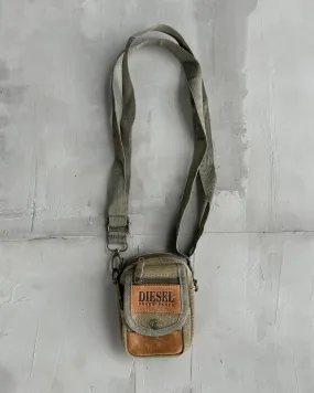 DIESEL LEATHER & CANVAS MINI SIDE BAG