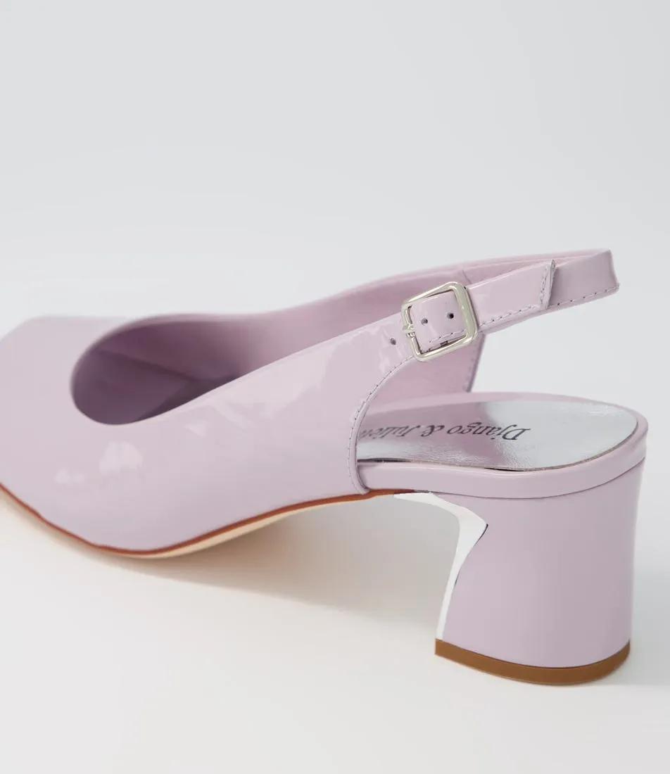 DJANGO & JULIETTE Jianas Lilac Patent Leather Sandals