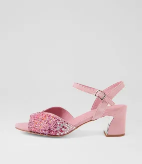 DJANGO & JULIETTE Juba Multi Pink Leather Jewels Sandals