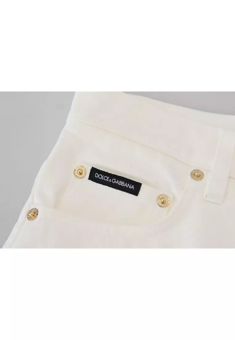 Dolce & Gabbana Dolce & Gabbana High Waist Skinny Denim Cotton Jeans