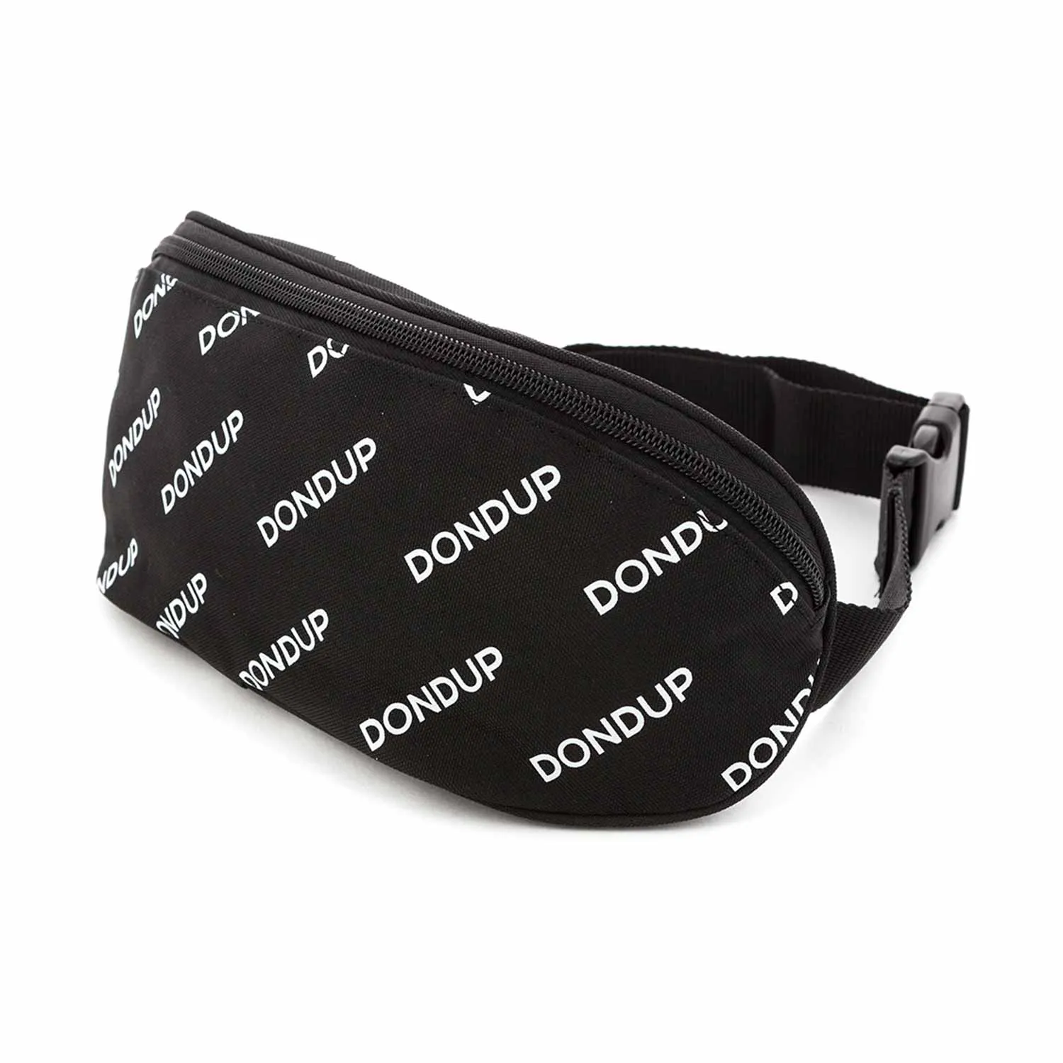 Dondup Unisex Black Belt Bag With Logo