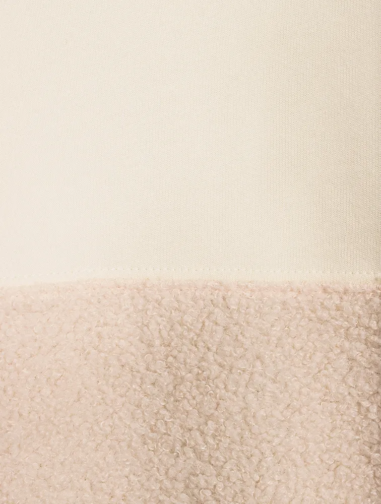 DONNI Eco-Fleece Sherpa Tri Sweatshirt