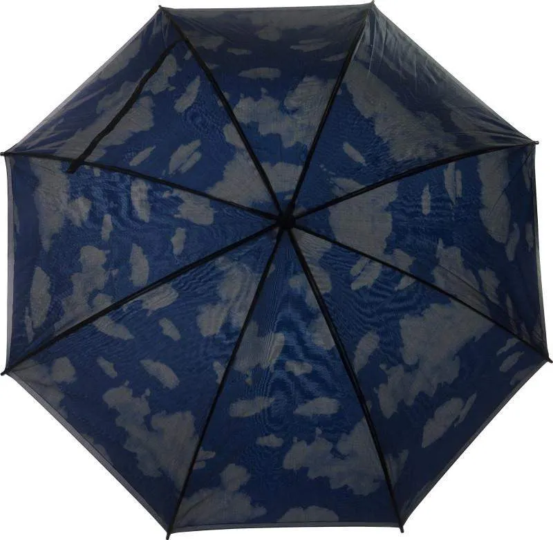 Double Layered Walking Umbrella with Clouds or Rain Drops