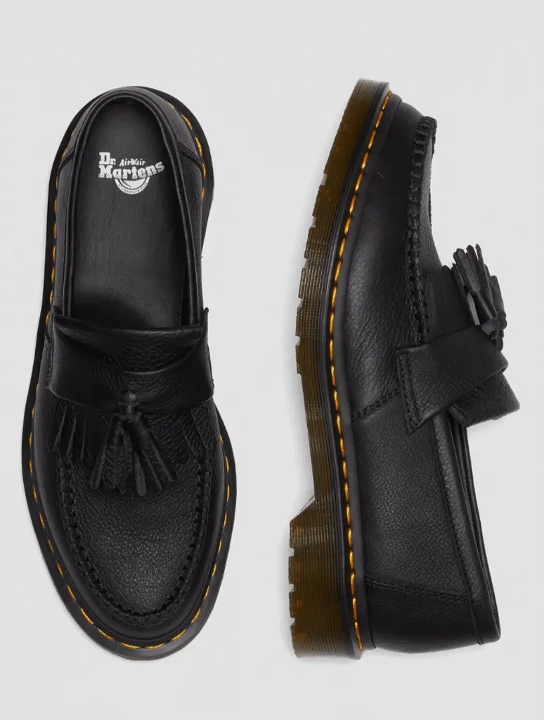 Dr. Martens Adrian Virgina Leather Tassel Loafer in Black