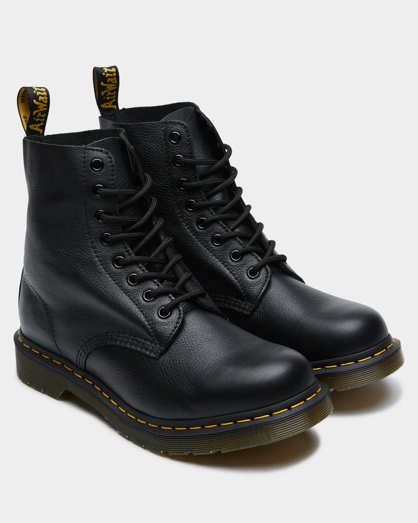 Dr. Martens Pascal 8 Eye Boot Black Virginia - Black Virginia | SurfStitch