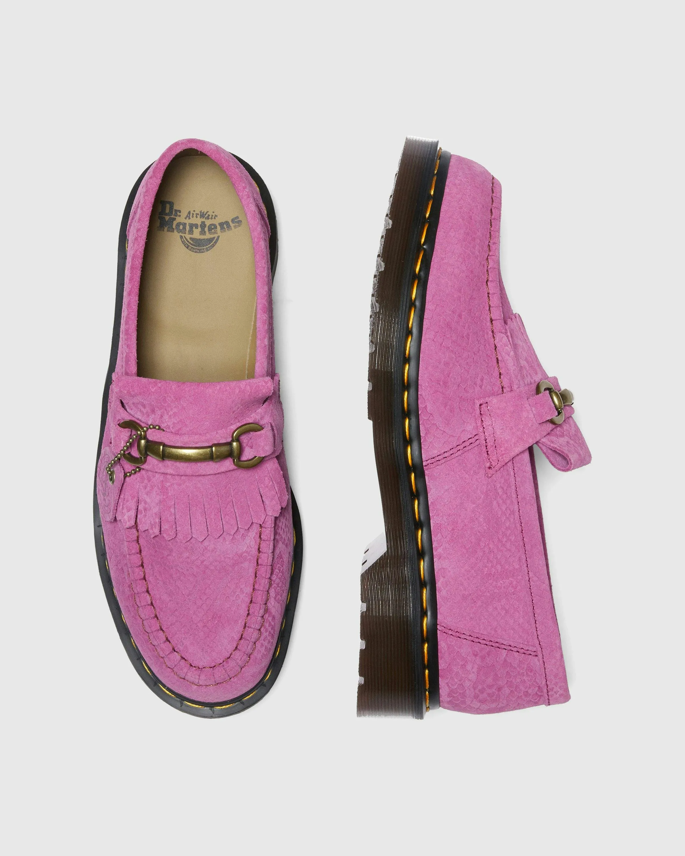 Dr. Martens – Adrian Snaffle Thrift Pink/Python Emboss | Highsnobiety Shop