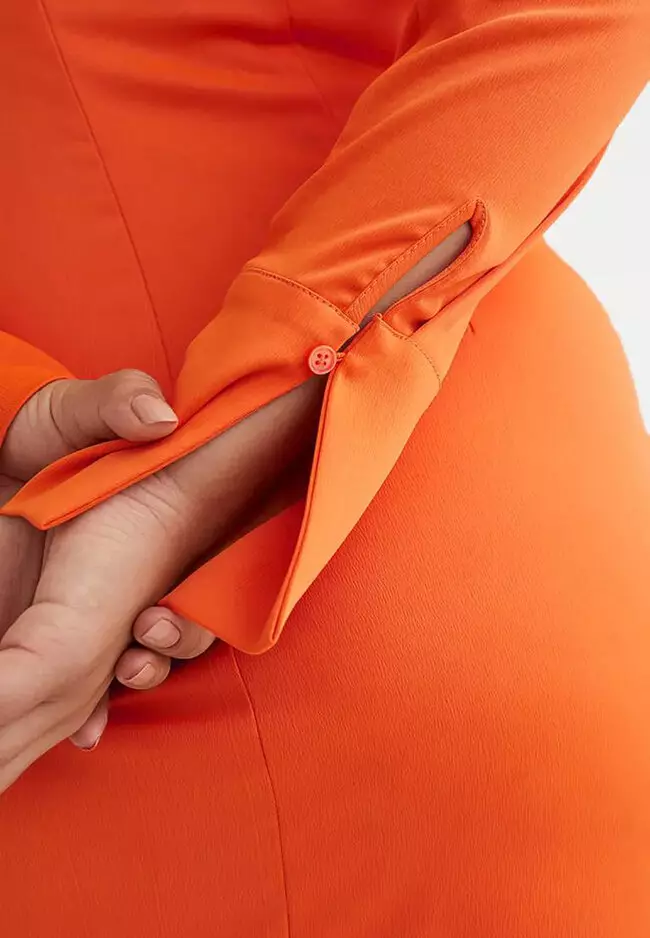 Draped Crêpe Dress