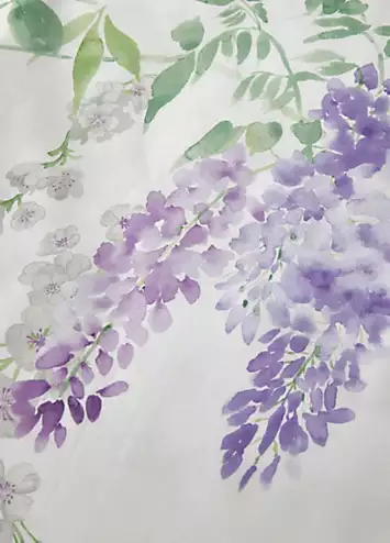 Dreams & Drapes Wisteria Pair of Pencil Pleat Curtains with Tie-Backs - Lilac | Kaleidoscope