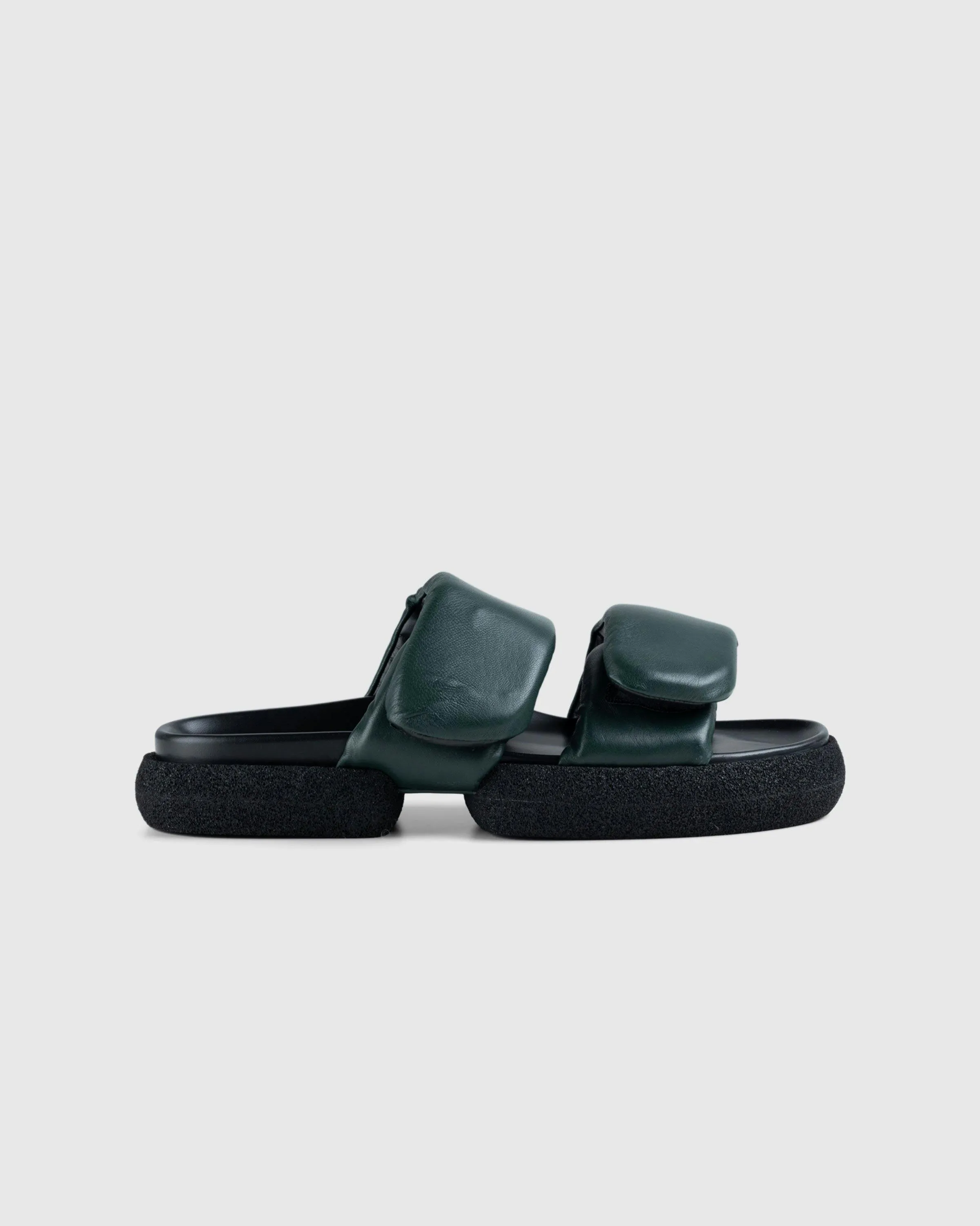 Dries van Noten – Leather Platform Sandals Green | Highsnobiety Shop