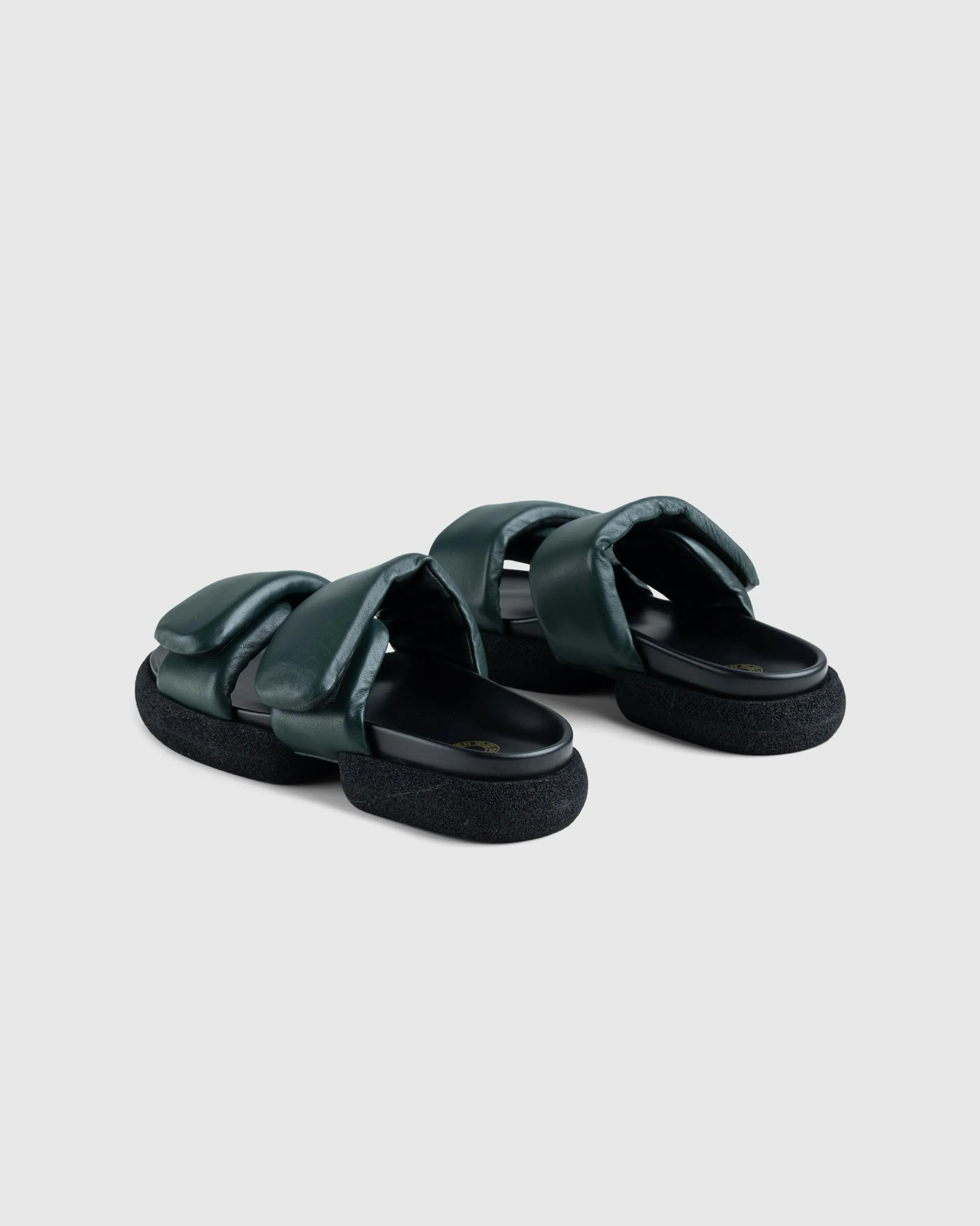 Dries van Noten – Leather Platform Sandals Green | Highsnobiety Shop