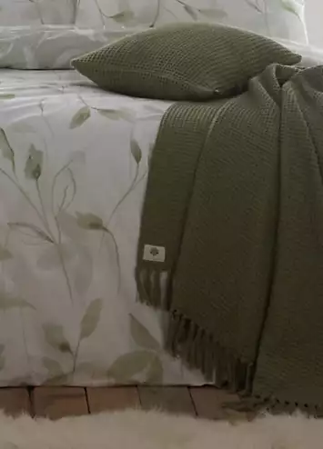 Drift Home Green Eliza Eco-Friendly Duvet Cover Set | Kaleidoscope
