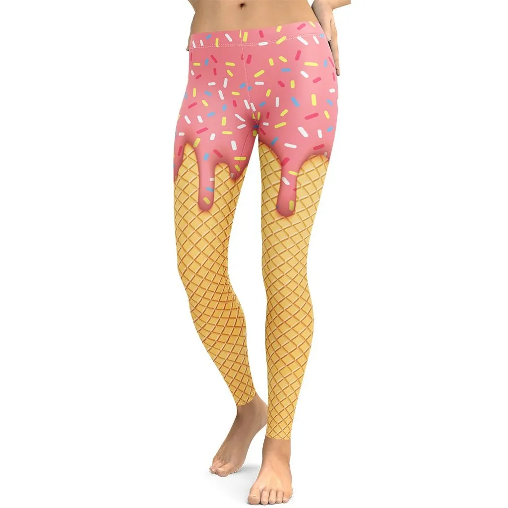 Dripping Ice Cream Leggings