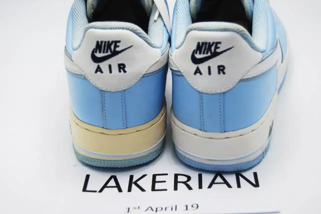 DS nike air force 1 2005 white blue size 10.5us