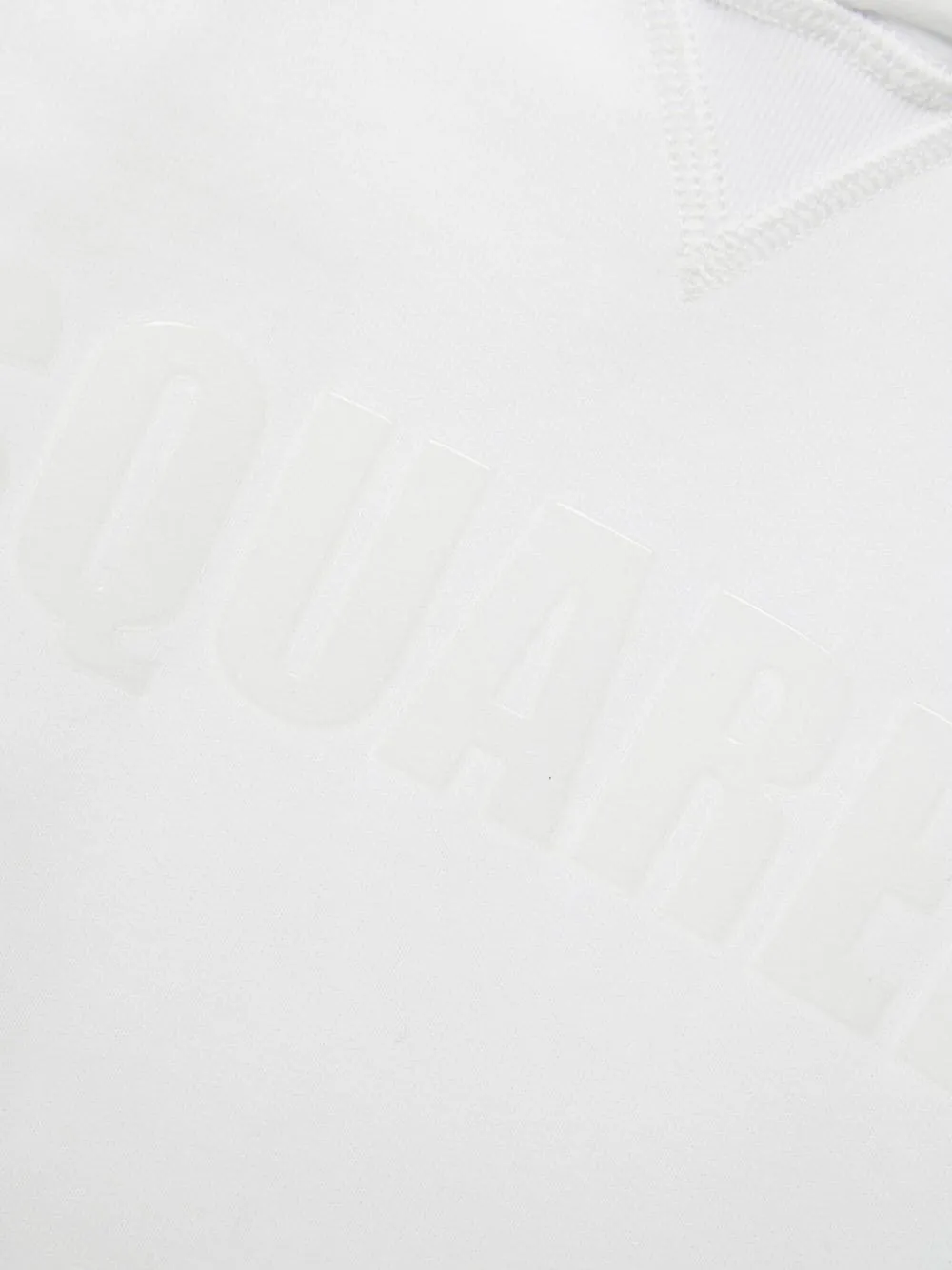 DSQUARED2 KIDS logo-appliqué cotton hoodie - White