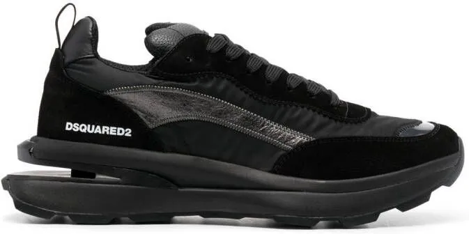 DSQUARED2 Slash panelled low-top sneakers Black
