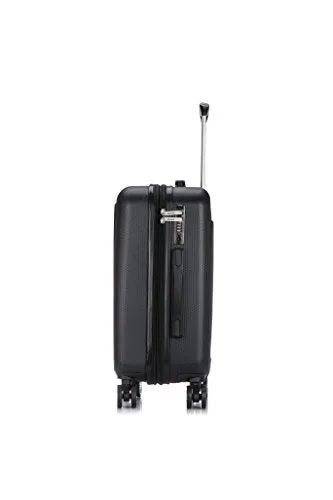 Dukap Luggage Crypto Lightweight Hardside Spinner 20'' Inches Carry-On Black