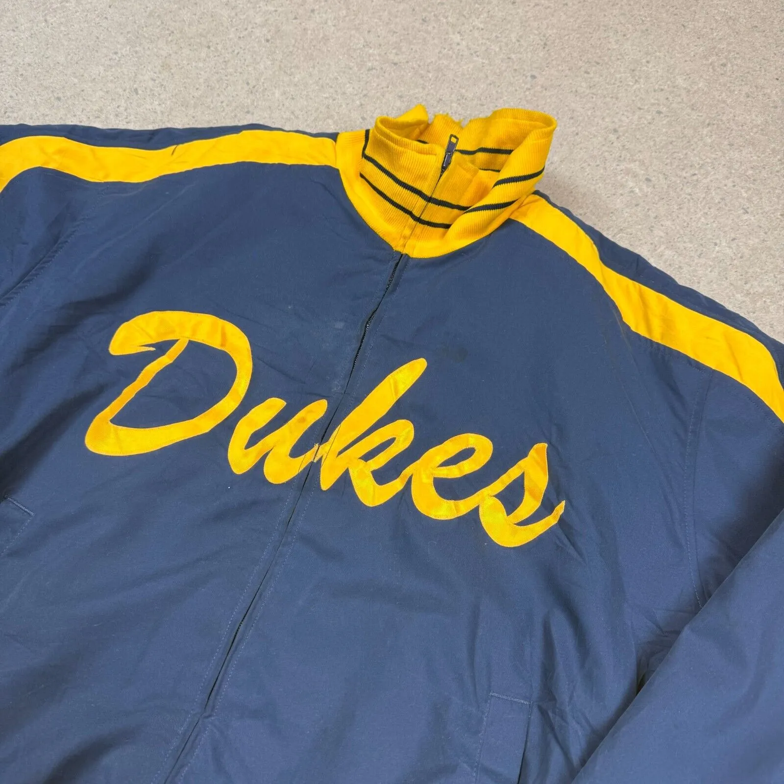 Dukes USA Varsity Jacket XL College Jacket Navy / Yellow