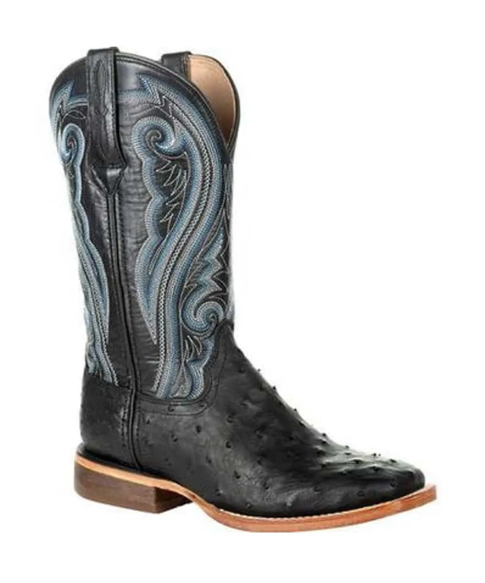 Durango Women's Premium Black Full Quill Ostrich Boot