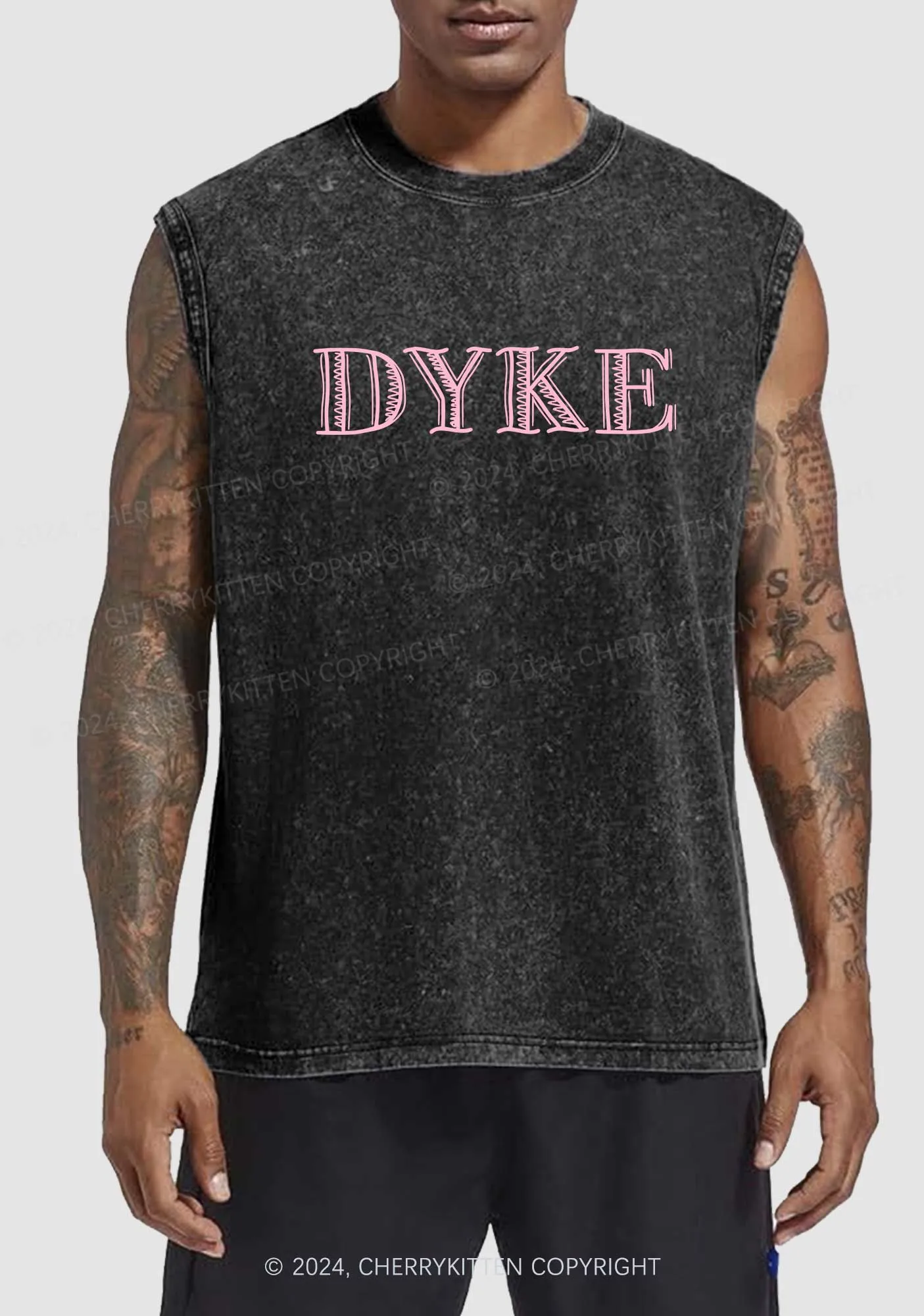 DYKE Y2K Washed Tank Cherrykitten