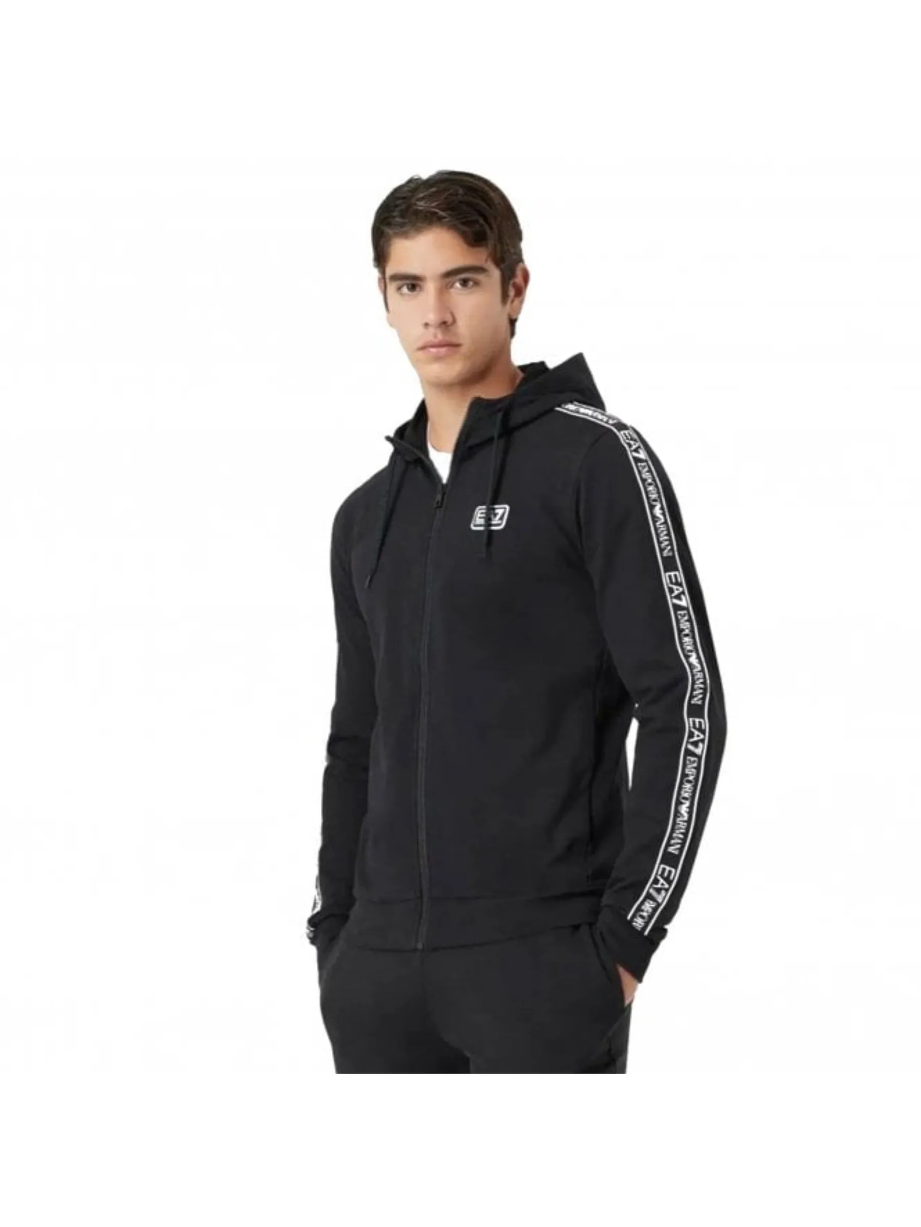 EA7 Emporio Armani | Mens Tape Zip Up Hoodie