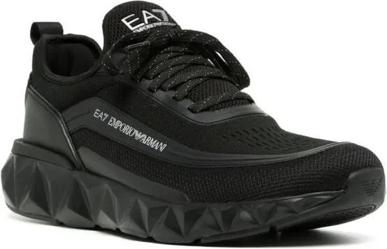 Ea7 Emporio Armani logo-print lace-up sneakers Black