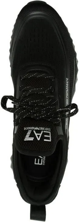 Ea7 Emporio Armani logo-print lace-up sneakers Black