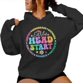 Early Head Start Squad Homeschool Teacher Headstart Women Hoodie