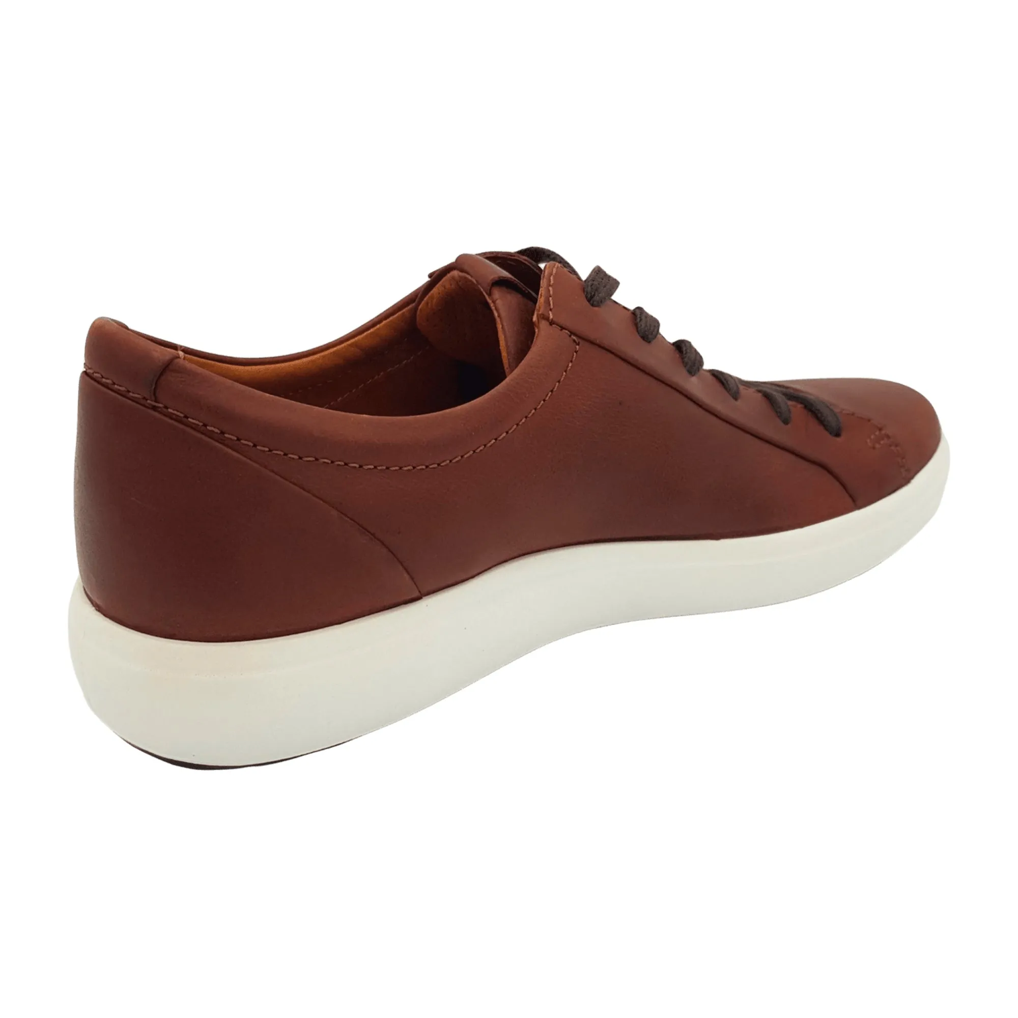 Ecco Soft 7 M Men's Brown Leather Sneakers | Durable & Stylish