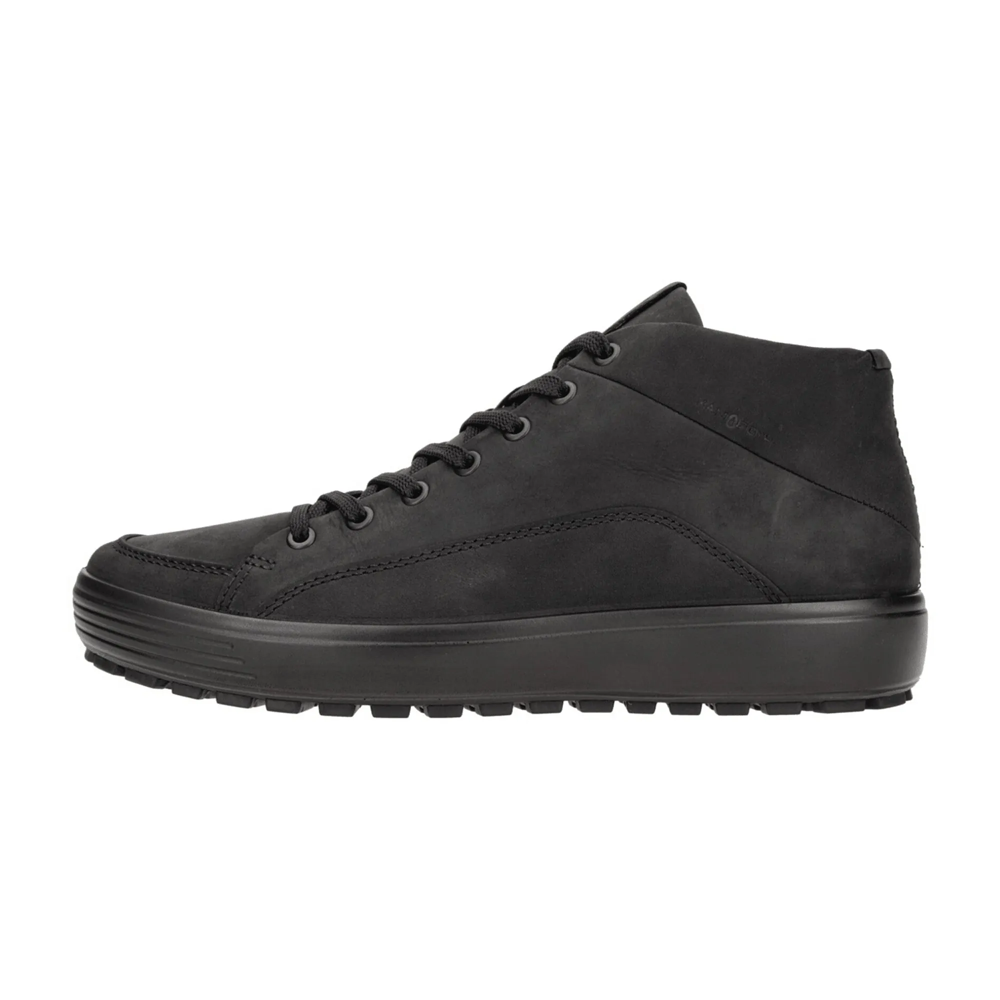 Ecco SOFT 7 TRED Men's Black Leather Sneakers - Durable & Stylish