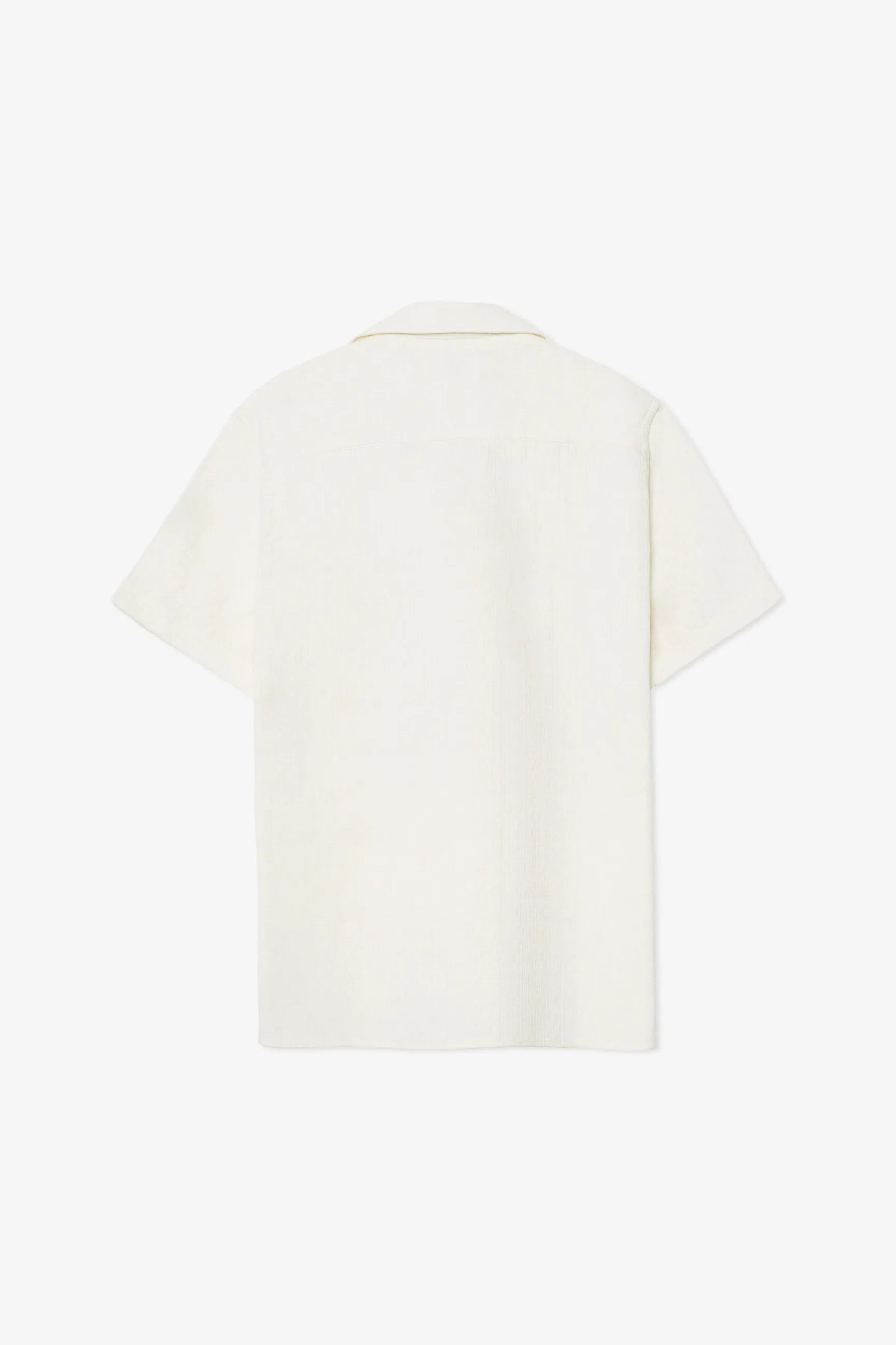 ECRU TEXTURE SHORT SLEEVE SHIRT