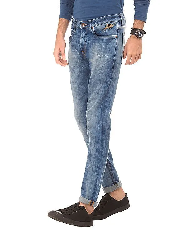 Ed Hardy Acid Washed Super Slim Fit Jeans