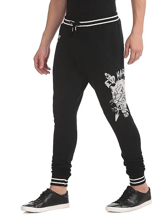 Ed Hardy Slim Fit Printed Joggers