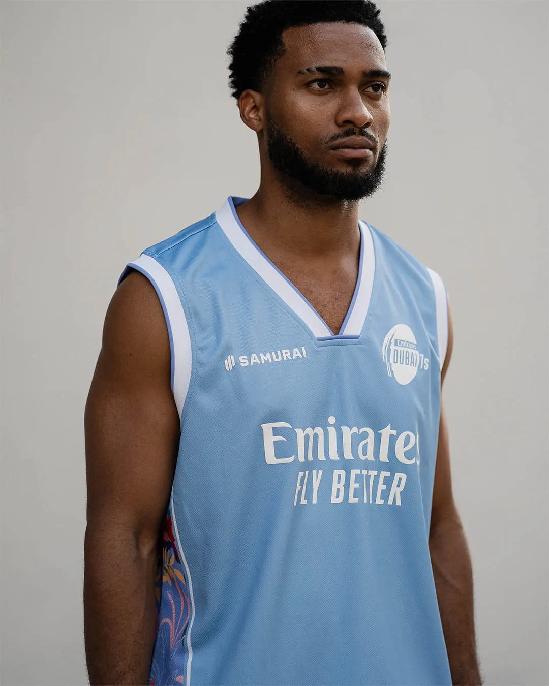 ED7:R2 - Mens Rainforest Basketball Vest - Sky Blue