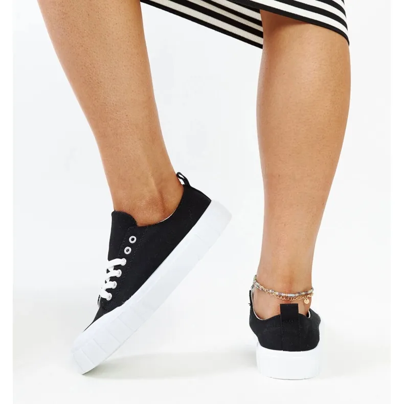 Eduard's black fabric sneakers
