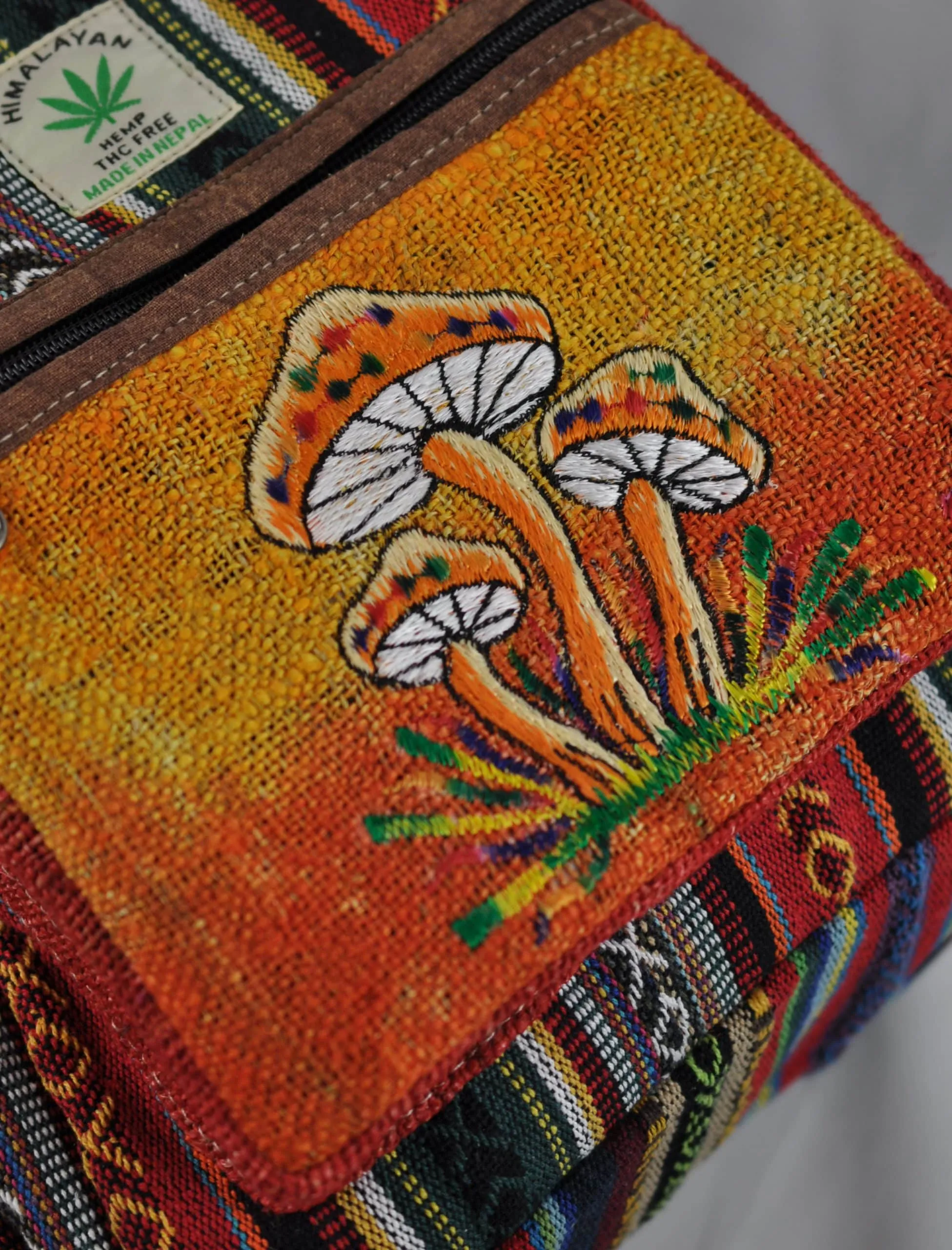 Ekua Hemp Mushroom Backpack - African Clothing Store | JT Aphrique