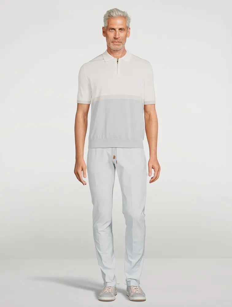 ELEVENTY Cotton Short-Sleeve Polo