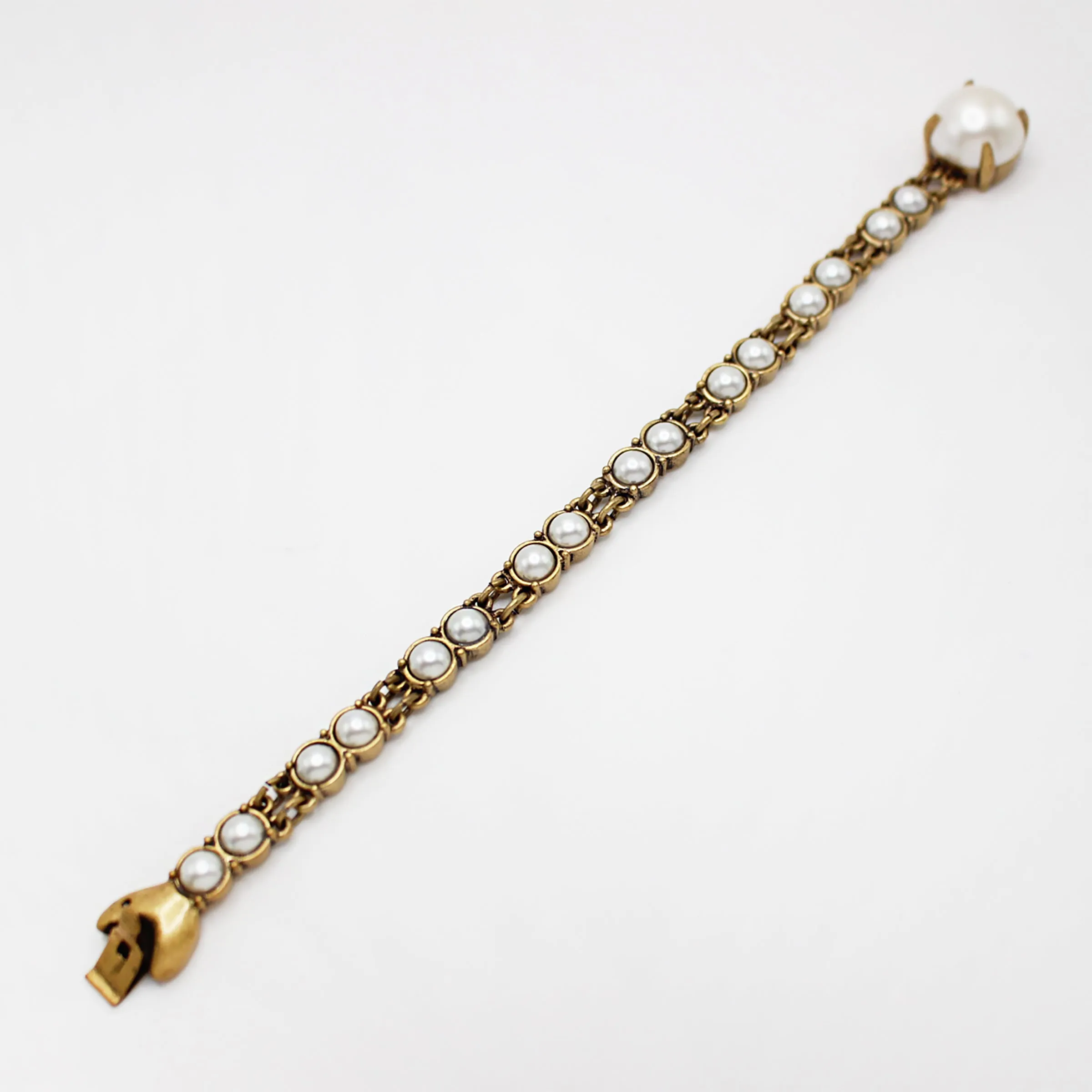 Elizabeth Multi-Snake Glass Pearl Serpent Bracelet